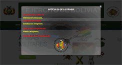 Desktop Screenshot of ejercito.mil.bo